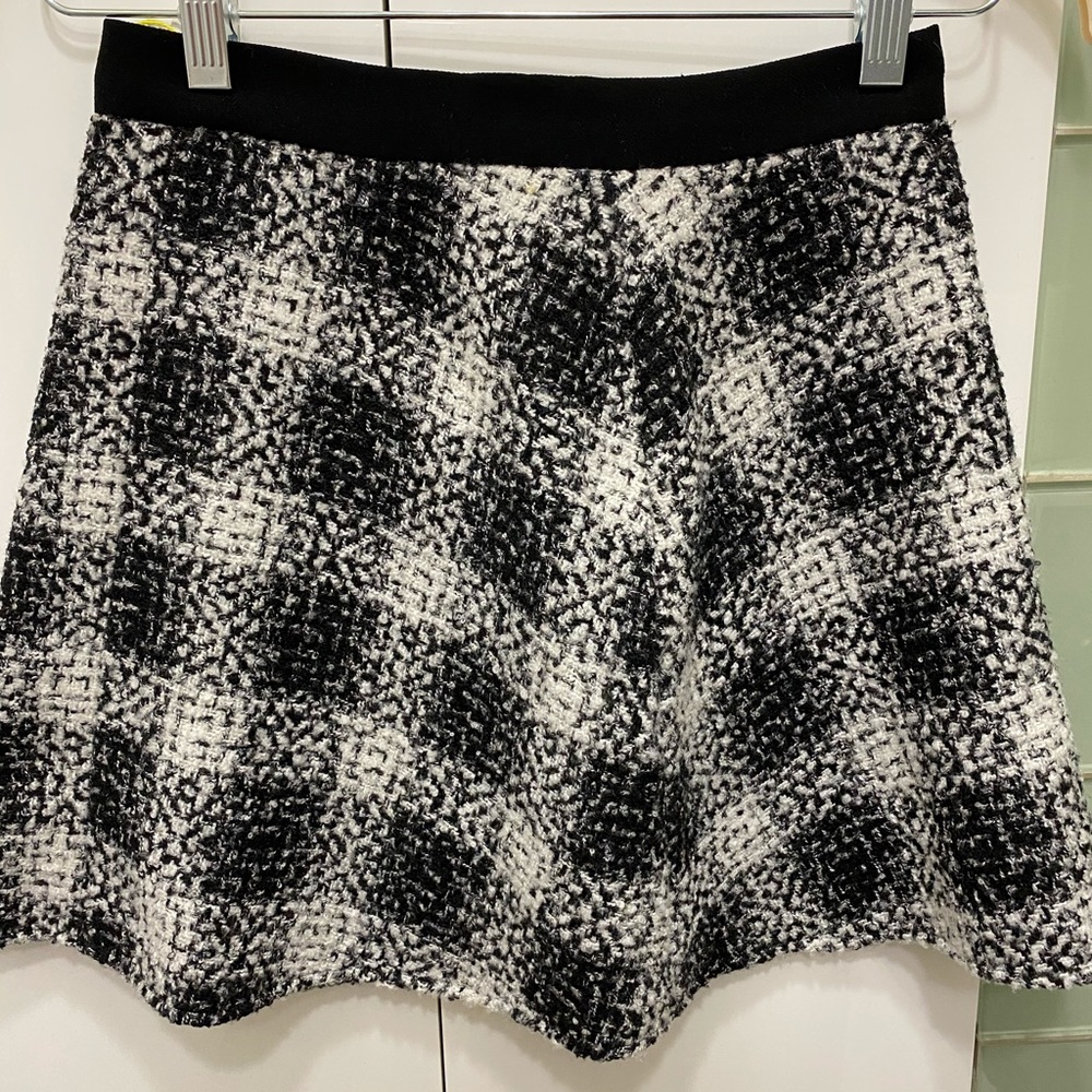 BCBG plaid mini skirt